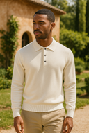 Julian Herren Strick Polo – Langarm Ganzjahresbekleidung