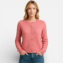 Céline – Women’s Wool Cardigan with Long Sleeves
