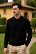 Julian Herren Strick Polo – Langarm Ganzjahresbekleidung