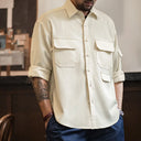 Logan Men’s Overshirt – Long Sleeve Cotton Blend