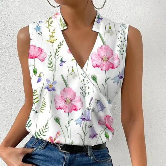 Lise - Stylish Sleeveless women's blouse