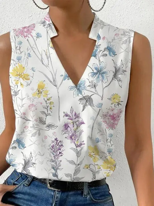 Lise - Stylish Sleeveless women's blouse