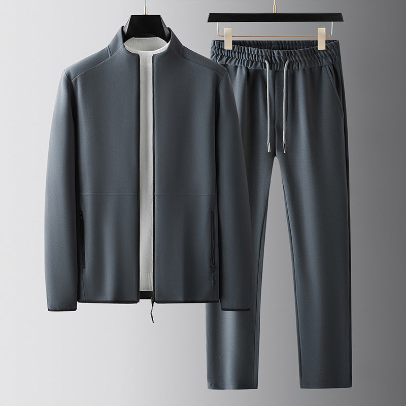 Darren Herren-Trainingsanzug – Reißverschlussjacke und gerade geschnittene Hose Set