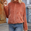 Sophie Women’s Fleece Jacket – Soft Zip Up Plush Coat