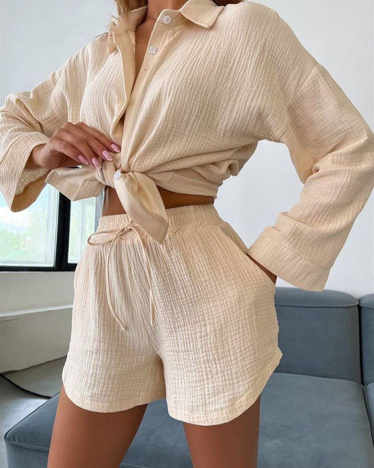 Veala - Fashionable Long Sleeve Blouse and Suit