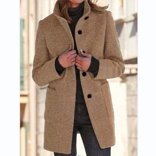 Fiona | Damen Wollmischmantel