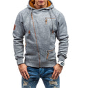Tristan Men’s Hoodie – Asymmetric Zip-Up Hooded Sweatshirt