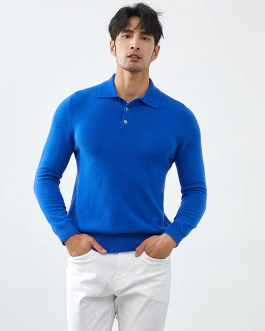 Calvin – Men’s Cashmere Polo Sweater