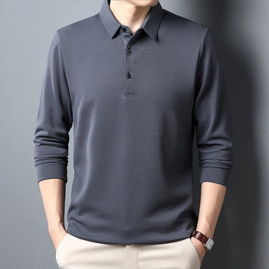 Eddy | Herren Langarm-Poloshirt