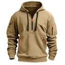 Men’s Hoodie – Utility Half-Zip Pullover with Pockets