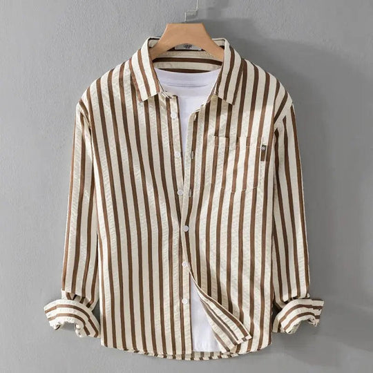 Barclay & Bloom - Herren Langarmhemd mit Streifen