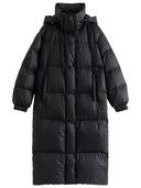 Barclay & Bloom | Women’s Long Puffer Coat – Hooded Quilted Winter Jacket with Zip Closure
