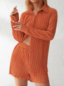 Elowen | Solid Color Ruffled Two-Piece Set