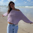 Lucienne | Damen Strickpullover mit Banddetails