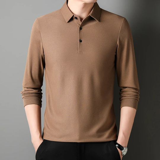 Eddy | Herren Langarm-Poloshirt