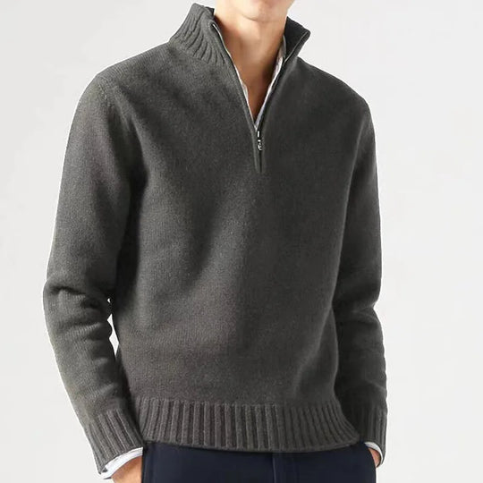 Lorenzo | Men’s Half Zip Sweater with Long Sleeves