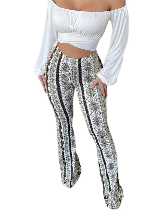 Slim Fit Women's high-waisted trousers for casual street style