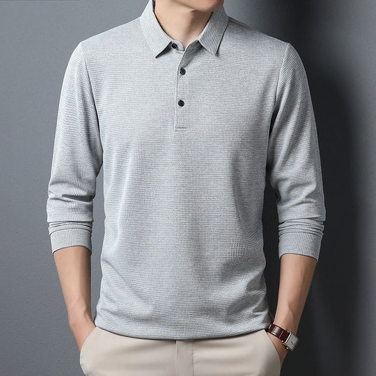 Eddy | Herren Langarm-Poloshirt