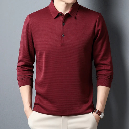 Eddy | Herren Langarm-Poloshirt