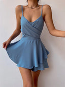 Yara – Damen Mini-Kleid mit gerafften Trägern