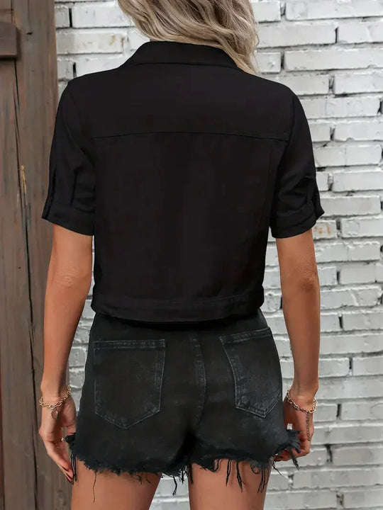 Janca Jacket - Korte mouwen denimjack