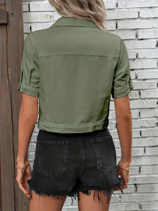 Janca Jacket - Korte mouwen denimjack
