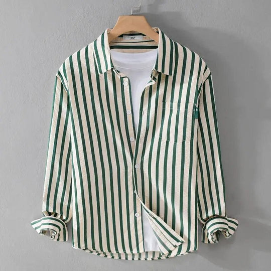 Barclay & Bloom - Herren Langarmhemd mit Streifen