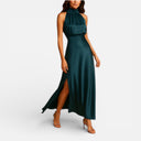 Women’s Maxi Dress Evening Gown High Slit Elegant Fit
