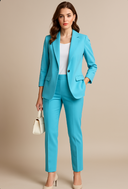 Amara – Damen maßgeschneiderter Blazer- und Hosenanzug