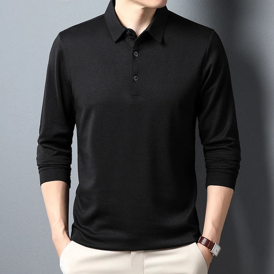 Eddy | Herren Langarm-Poloshirt