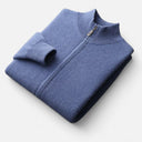 Barclay & Bloom | Heren Merinowollen Trui met Volledige Ritssluiting