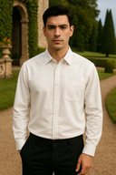 Adrian Men’s Cotton Shirt – Long Sleeve All-Season Wear