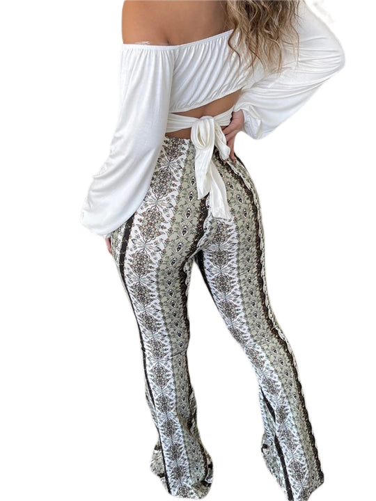Slim Fit Women's high-waisted trousers for casual street style