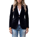 Barclay & Bloom | Women’s Velvet Blazer – Tailored Single-Breasted Jacket