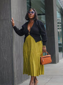 Ivy | Women's Knitted Cardigan with Single Button Closure