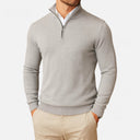 Barclay & Bloom | Gebreide Heren Pullover met Kwartrits