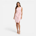 Barclay & Bloom | Women’s Bow Cocktail Dress Sleeveless Slim Fit Wedding Guest