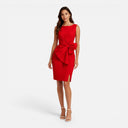 Barclay & Bloom | Women’s Bow Cocktail Dress Sleeveless Slim Fit Wedding Guest