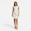 Barclay & Bloom | Women’s Bow Cocktail Dress Sleeveless Slim Fit Wedding Guest
