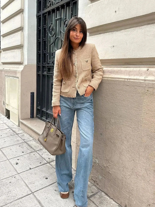 Nela Jacke - Elegante kurze Jacke mit Taschen