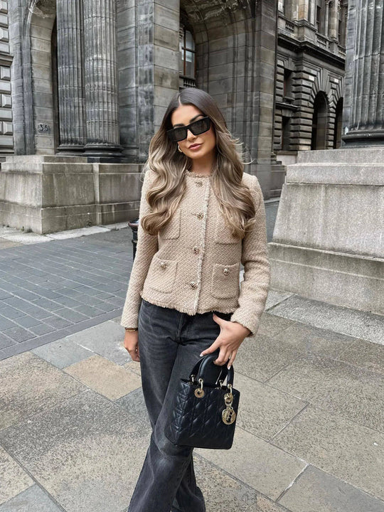 Nela Jacke - Elegante kurze Jacke mit Taschen