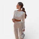 Fiorella | Two-Piece Sequin Top with Tassels