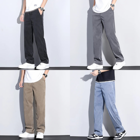 Barclay & Bloom - Heren Denim Jeans met Elastische Taille
