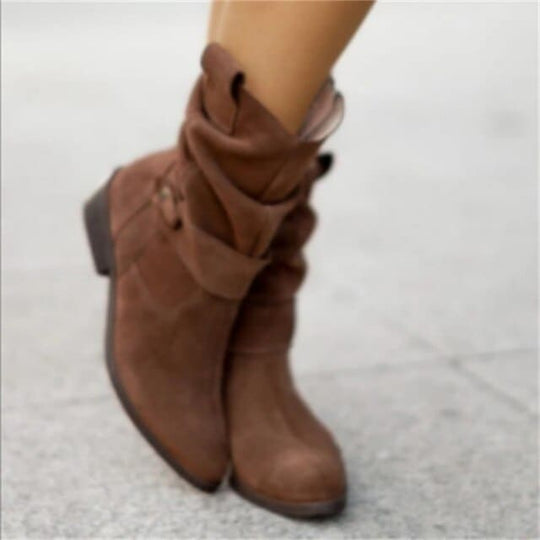 Fiela Boots - Trendy Lage Hak Suède Boots