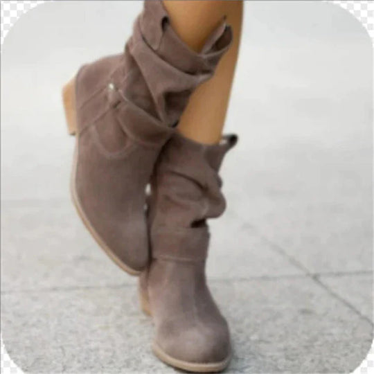 Fiela Boots - Trendy Lage Hak Suède Boots