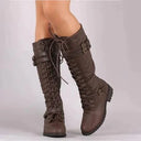 Iris | Women’s Lace-Up Knee-High Boots
