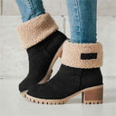 Elodie | Women's Winter Boots with Fold-Over Cuff