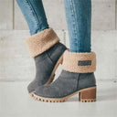 Elodie | Women's Winter Boots with Fold-Over Cuff