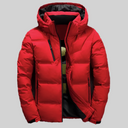 Barclay & Bloom | Herren Steppjacke – Kapuzen-Wintermantel mit Reißverschlusstaschen und warmer Polsterung