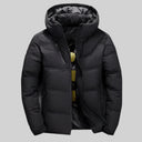 Barclay & Bloom | Herren Steppjacke – Kapuzen-Wintermantel mit Reißverschlusstaschen und warmer Polsterung